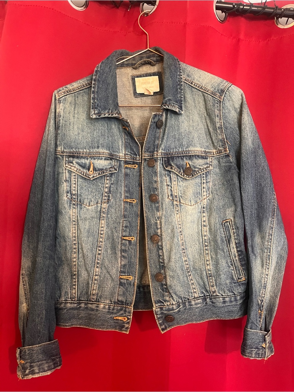 Forever 21 Blue Classic Denim Jacket